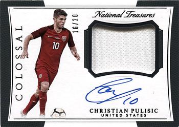 2018 Panini National Treasures - Colossal Jersey Autographs #CJ-CP Christian Pulisic Front