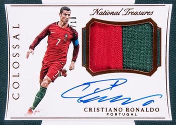 2018 Panini National Treasures - Colossal Jersey Autographs Bronze #CJ-CR7 Cristiano Ronaldo Front