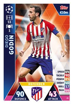 2018-19 Topps Match Attax UEFA Champions League #23 Diego Godín Front