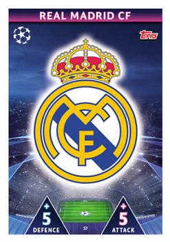 2018-19 Topps Match Attax UEFA Champions League #37 Real Madrid Club Badge Front