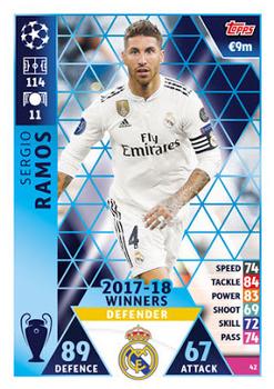2018-19 Topps Match Attax UEFA Champions League #42 Sergio Ramos Front