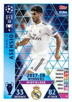 2018-19 Topps Match Attax UEFA Champions League #45 Marco Asensio Front