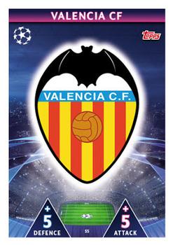 2018-19 Topps Match Attax UEFA Champions League #55 Valencia Club Badge Front