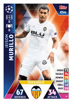 2018-19 Topps Match Attax UEFA Champions League #61 Jeison Murillo Front