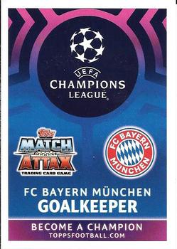 2018-19 Topps Match Attax UEFA Champions League #74 Manuel Neuer Back