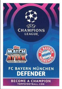 2018-19 Topps Match Attax UEFA Champions League #75 Joshua Kimmich Back