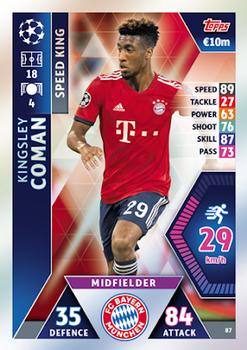2018-19 Topps Match Attax UEFA Champions League #87 Kingsley Coman Front