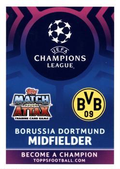 2018-19 Topps Match Attax UEFA Champions League #138 Mario Götze Back