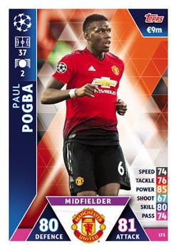 2018-19 Topps Match Attax UEFA Champions League #173 Paul Pogba Front