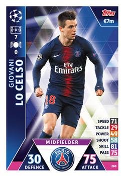 2018-19 Topps Match Attax UEFA Champions League #280 Giovani Lo Celso Front
