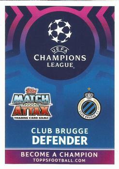2018-19 Topps Match Attax UEFA Champions League #327 Dion Cools Back