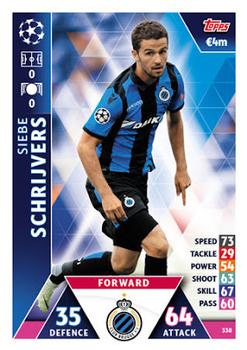 2018-19 Topps Match Attax UEFA Champions League #338 Siebe Schrijvers Front