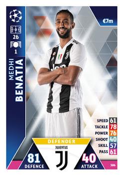 2018-19 Topps Match Attax UEFA Champions League #386 Medhi Benatia Front