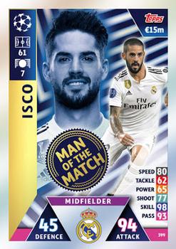 2018-19 Topps Match Attax UEFA Champions League #399 Isco Front
