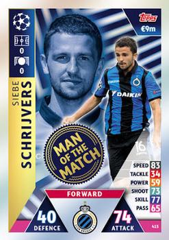 2018-19 Topps Match Attax UEFA Champions League #415 Siebe Schrijvers Front