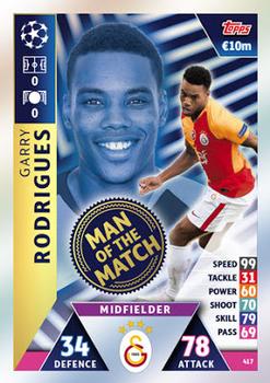 2018-19 Topps Match Attax UEFA Champions League #417 Garry Rodrigues Front