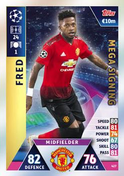 2018-19 Topps Match Attax UEFA Champions League #427 Fred Front