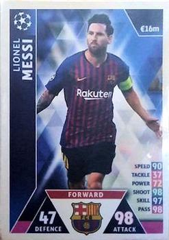2018-19 Topps Match Attax UEFA Champions League #NNO Lionel Messi Front