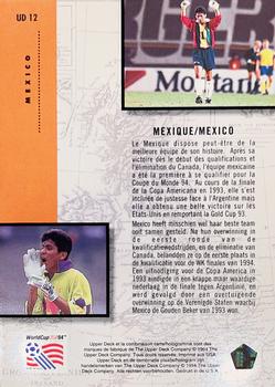 1994 Upper Deck World Cup Contenders French/Dutch - UD Set #UD12 Mexico Back