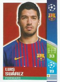 2017-18 Topps UEFA Champions League Stickers #40 Luis Suárez Front