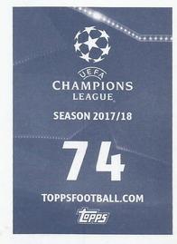 2017-18 Topps UEFA Champions League Stickers #74 Arjen Robben Back