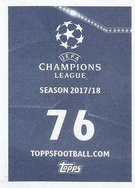 2017-18 Topps UEFA Champions League Stickers #76 Kingsley Coman Back