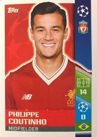 2017-18 Topps UEFA Champions League Stickers #448 Philippe Coutinho Front