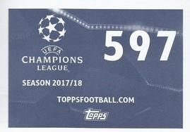 2017-18 Topps UEFA Champions League Stickers #597 Cristiano Ronaldo Back