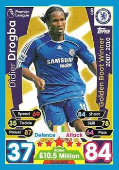 2017-18 Topps Match Attax Premier League Extra - Golden Boot Winners #GB9 Didier Drogba Front