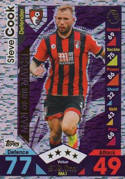 2016-17 Topps Match Attax Premier League Extra - Man of the Match #MA1 Steve Cook Front