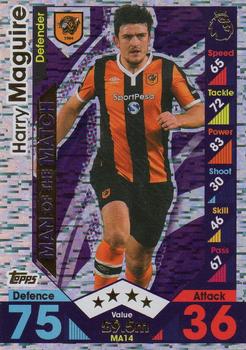2016-17 Topps Match Attax Premier League Extra - Man of the Match #MA14 Harry Maguire Front