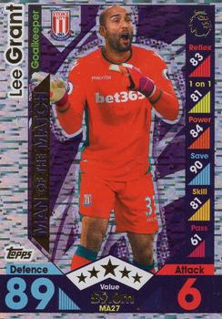 2016-17 Topps Match Attax Premier League Extra - Man of the Match #MA27 Lee Grant Front