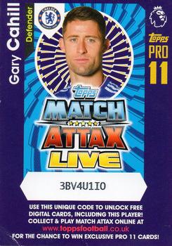 2016-17 Topps Match Attax Premier League - Live Code Cards #NNO Gary Cahill Front