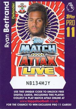 2016-17 Topps Match Attax Premier League - Live Code Cards #NNO Ryan Bertrand Front