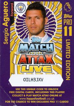 2016-17 Topps Match Attax Premier League - Live Code Cards #NNO Sergio Aguero Front