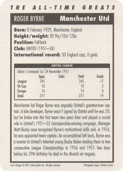 2001 Carlton Books Manchester United All-Time Greats #NNO Roger Byrne Back