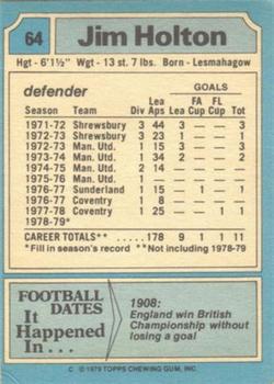 1979-80 Topps #64 Jim Holton Back
