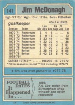 1979-80 Topps #141 Jim McDonagh Back
