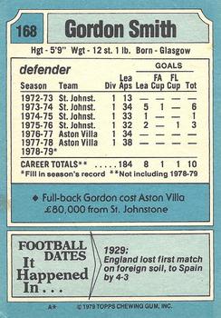 1979-80 Topps #168 Gordon Smith Back