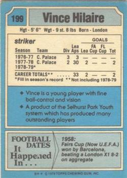 1979-80 Topps #199 Vince Hilaire Back