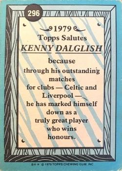 1979-80 Topps #296 Kenny Dalglish Back