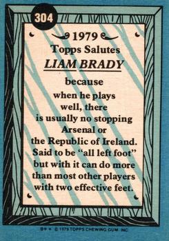 1979-80 Topps #304 Liam Brady Back