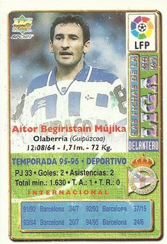 1996-97 Mundicromo Sport Las Fichas de La Liga - Ultima Hora II #156 Begiristain Back