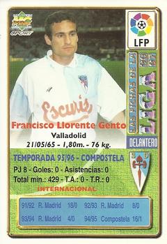 1996-97 Mundicromo Sport Las Fichas de La Liga - Ultima Hora II #177 P. Llorente Back