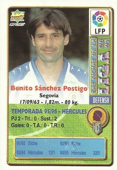 1996-97 Mundicromo Sport Las Fichas de La Liga - Ultima Hora II #350 B. Sanchez Back