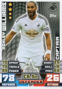 2014-15 Topps Match Attax Premier League Extra - Captains #C17 Ashley Williams Front