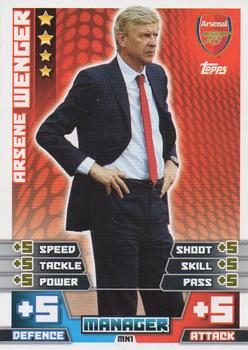 2014-15 Topps Match Attax Premier League Extra - Managers #MN1 Arsene Wenger Front