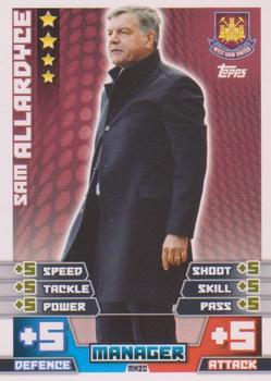 2014-15 Topps Match Attax Premier League Extra - Managers #MN20 Sam Allardyce Front