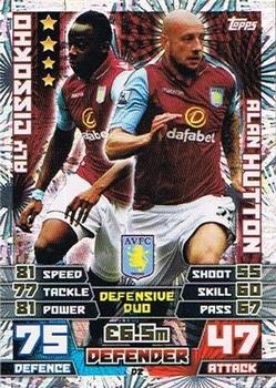 2014-15 Topps Match Attax Premier League Extra - Duo Cards #D2 Aly Cissokho / Alan Hutton Front