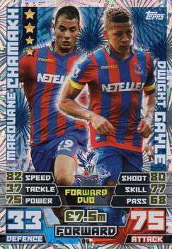 2014-15 Topps Match Attax Premier League Extra - Duo Cards #D5 Marouane Chamakh / Dwight Gayle Front